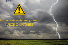 Ostrzeżenie meteorologiczne - burze z gradem i silne porywy wiatru