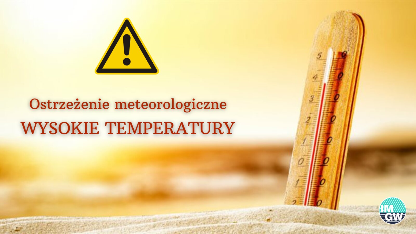 ostrzeżenie meteorologiczne - wysokie temperatury 