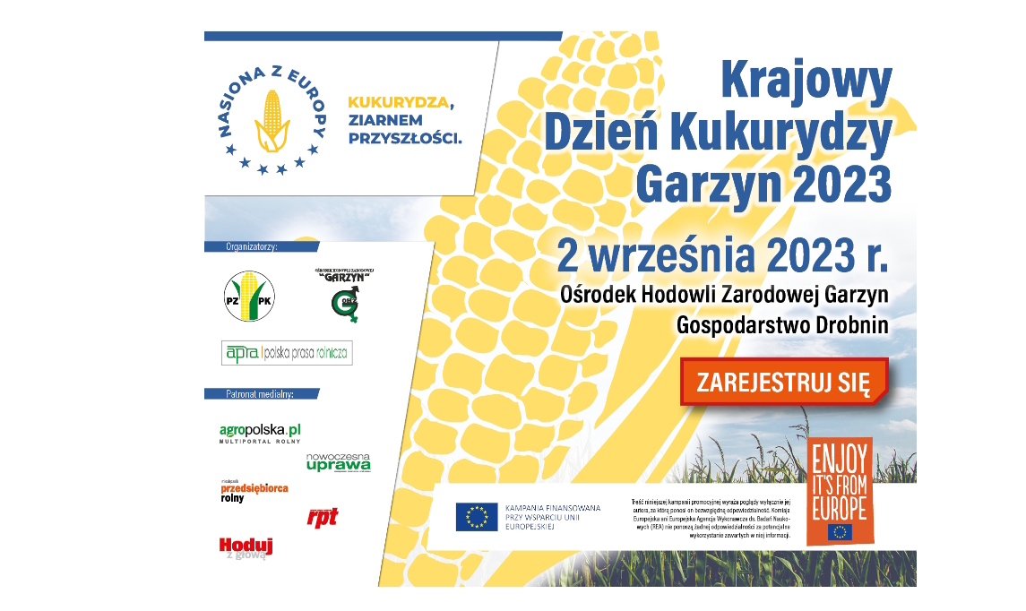 plakat informujący o Krajowym Dniu Kukurydzy