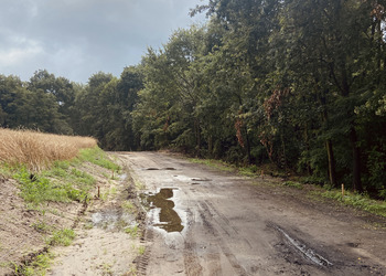 zdjęcie przedstawia remont drogi na poszczególnym odcinku