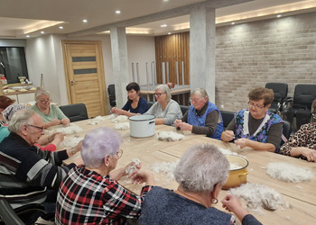 Zdjęcie przedstawia uczestników Klubu Seniora