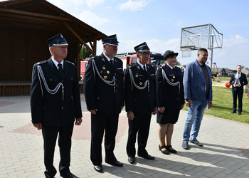 zdjęcie przedstawia uczestników Dnia Strażaka