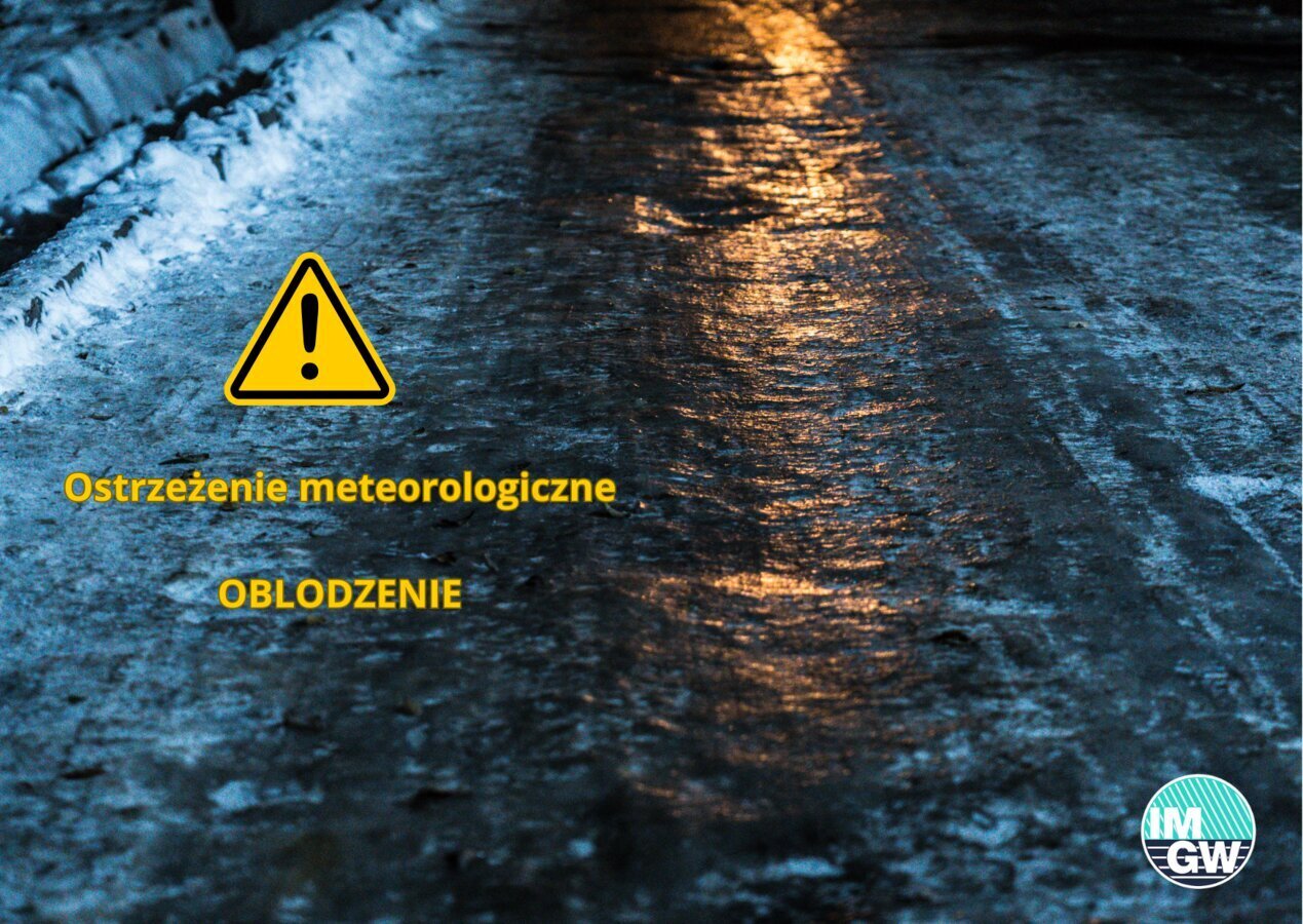 Ostrzeżenie meteorologiczne - oblodzenie