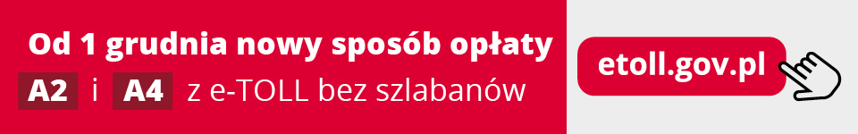 grafika z adresem strony oraz informacją od kiedy będzie nowy sposób opłaty A2 i A4