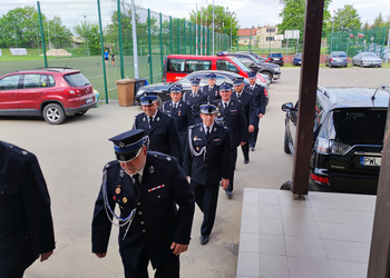 uczestniczy obchodów Dnia Strażaka