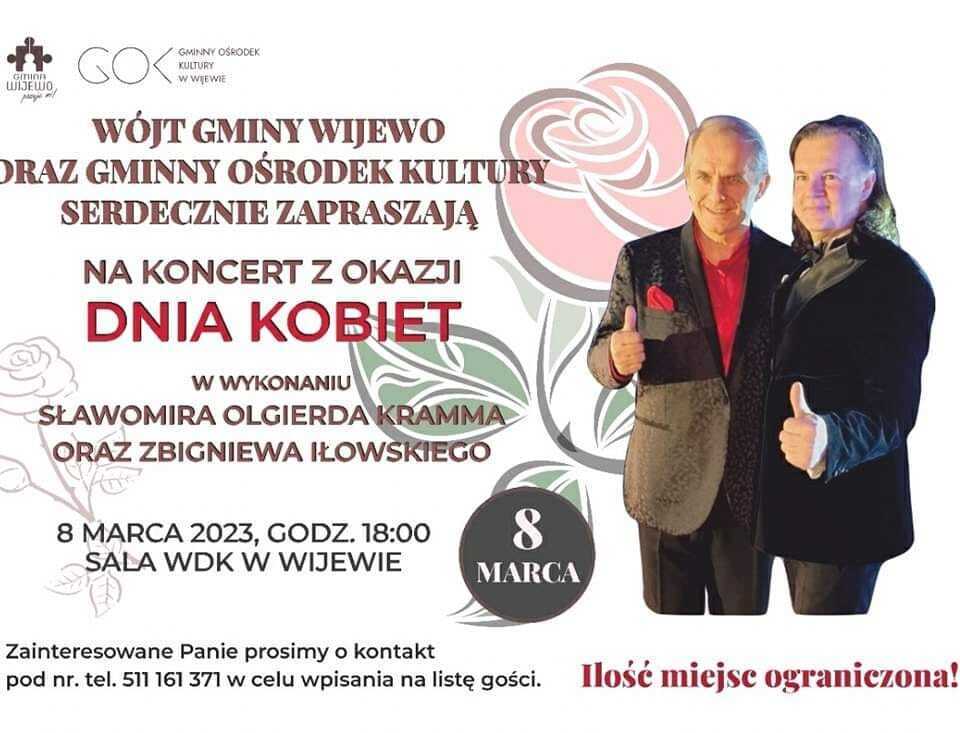 plakat koncert z okazji dnia kobiet