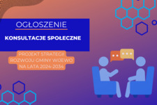 Ogłoszenie o przeprowadzeniu konsultacji społecznych projektu opracowania „Strategia rozwoju gminy Wijewo na lata 2024-2034”