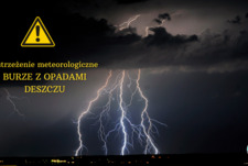 ostrzeżenie meteorologiczne - burze z opadami deszczu 