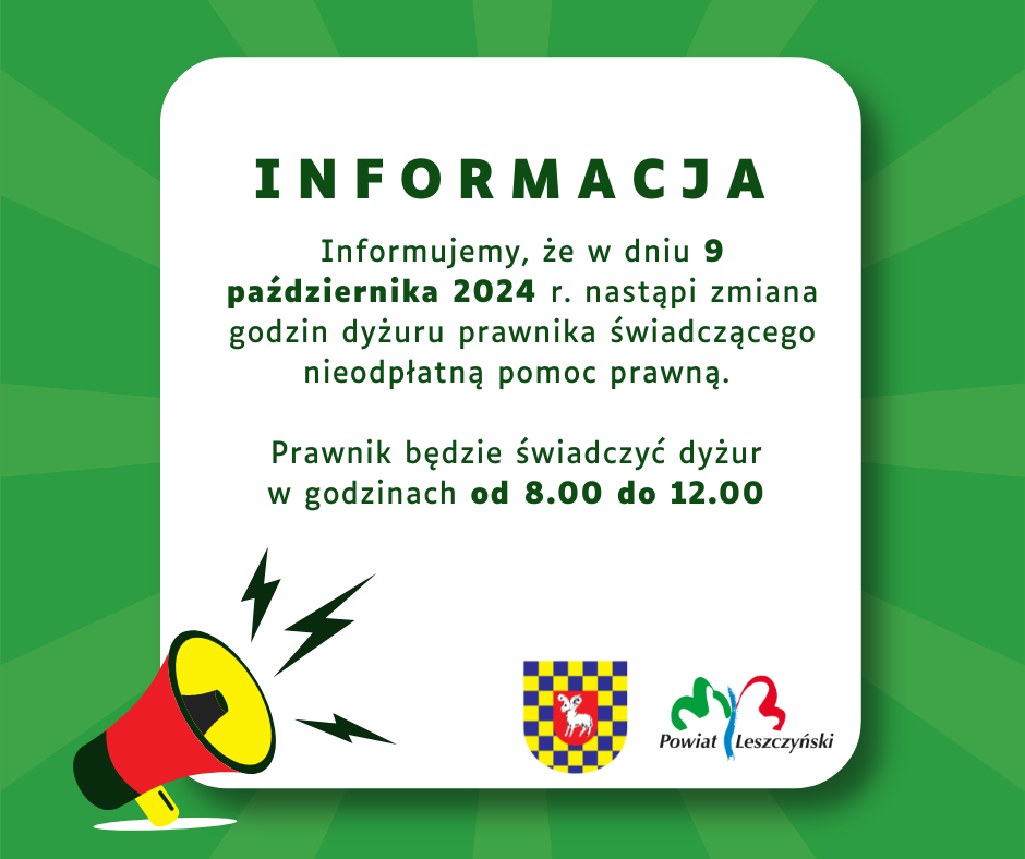 nieodpłatna pomoc prawna informacja 