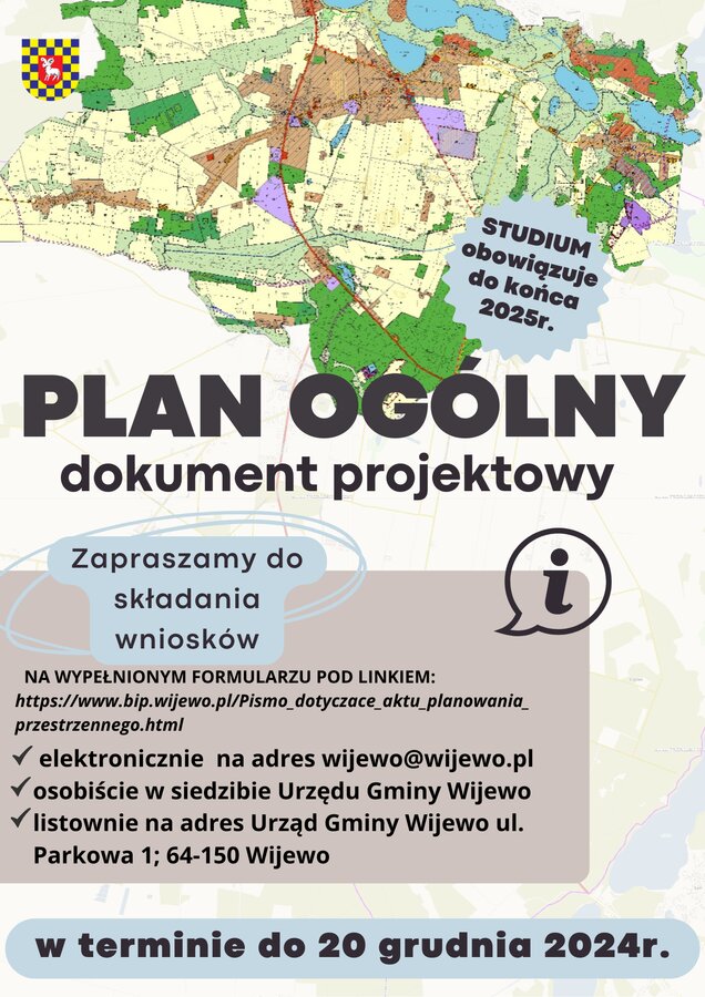 plan ogólny Gminy Wijewo.